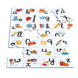 Macro puzzle abecedario